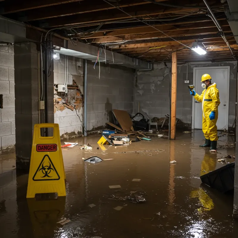Flooded Basement Electrical Hazard in Kekaha, HI Property